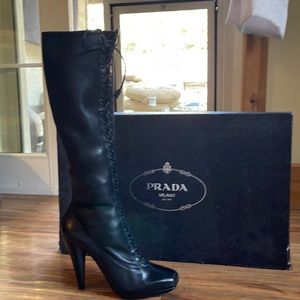 Used PRADA tall boots size 41
